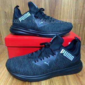 PUMA Men's Enzo Beta Woven Sneakers Shoes, Black, Select Your Size